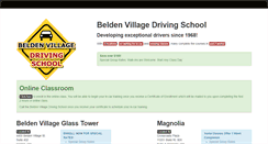 Desktop Screenshot of beldenvillagedrivingschool.com